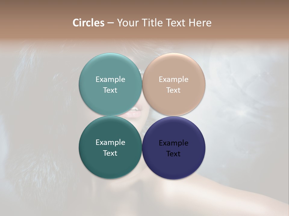 A Woman Wearing A Fur Hat Powerpoint Template PowerPoint Template