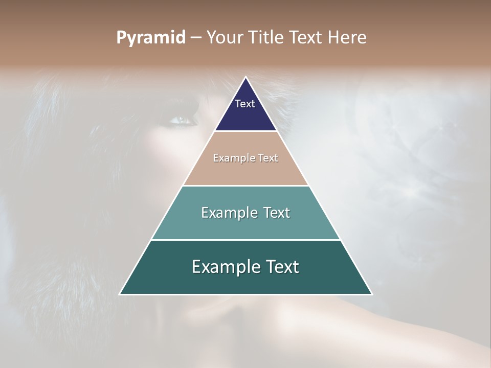 A Woman Wearing A Fur Hat Powerpoint Template PowerPoint Template