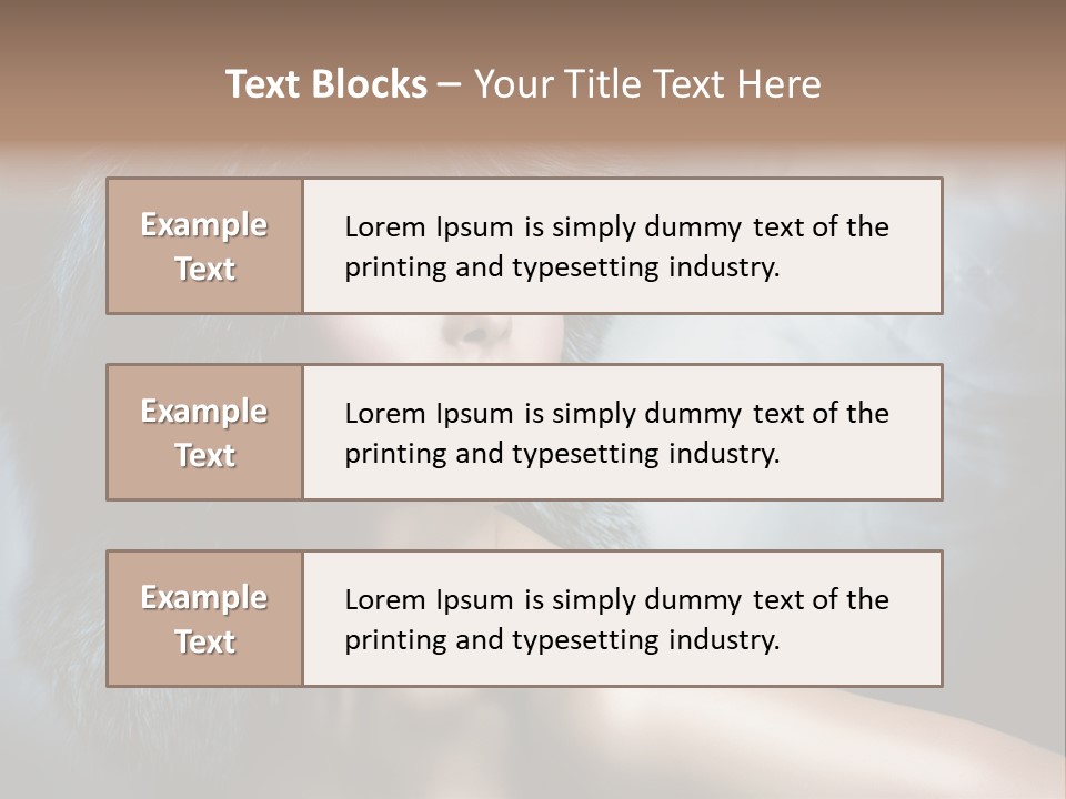 A Woman Wearing A Fur Hat Powerpoint Template PowerPoint Template