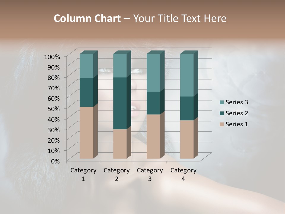 A Woman Wearing A Fur Hat Powerpoint Template PowerPoint Template