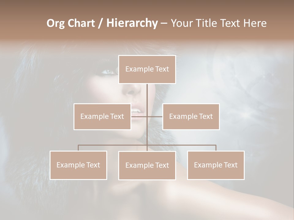 A Woman Wearing A Fur Hat Powerpoint Template PowerPoint Template