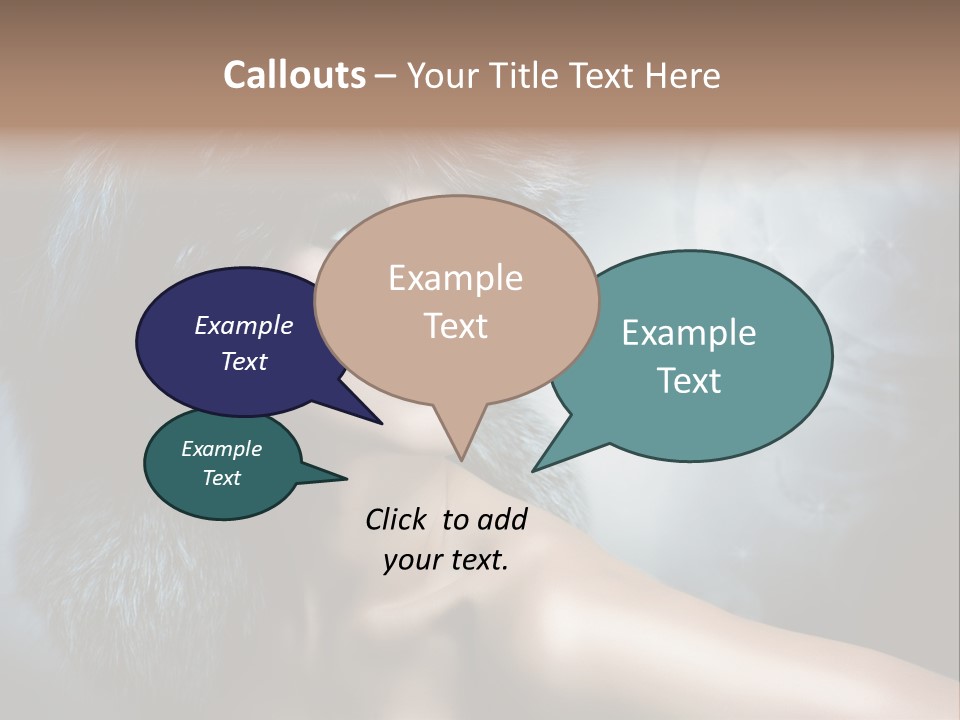 A Woman Wearing A Fur Hat Powerpoint Template PowerPoint Template