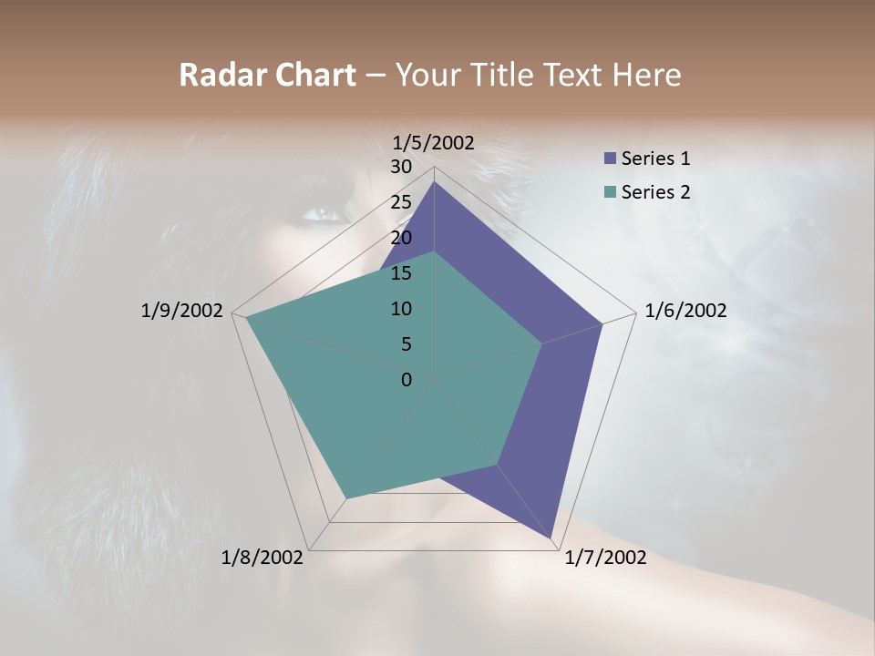 A Woman Wearing A Fur Hat Powerpoint Template PowerPoint Template