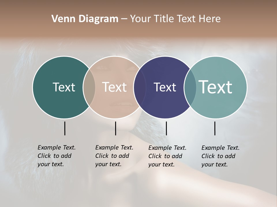 A Woman Wearing A Fur Hat Powerpoint Template PowerPoint Template