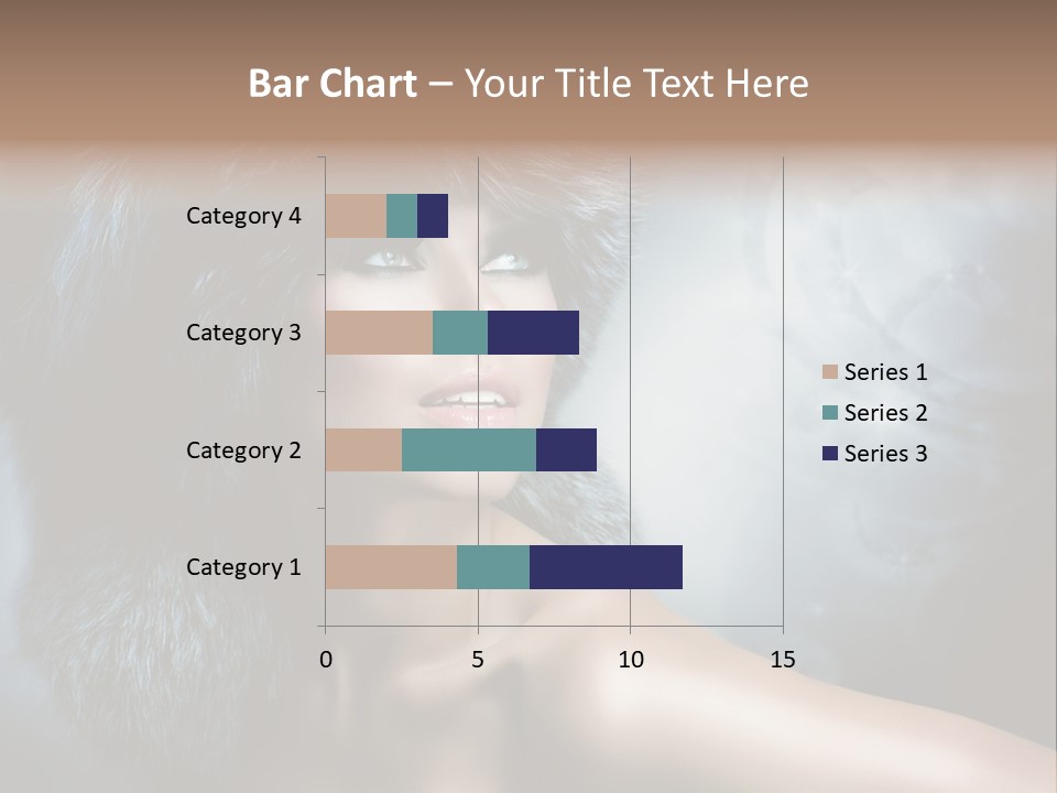 A Woman Wearing A Fur Hat Powerpoint Template PowerPoint Template