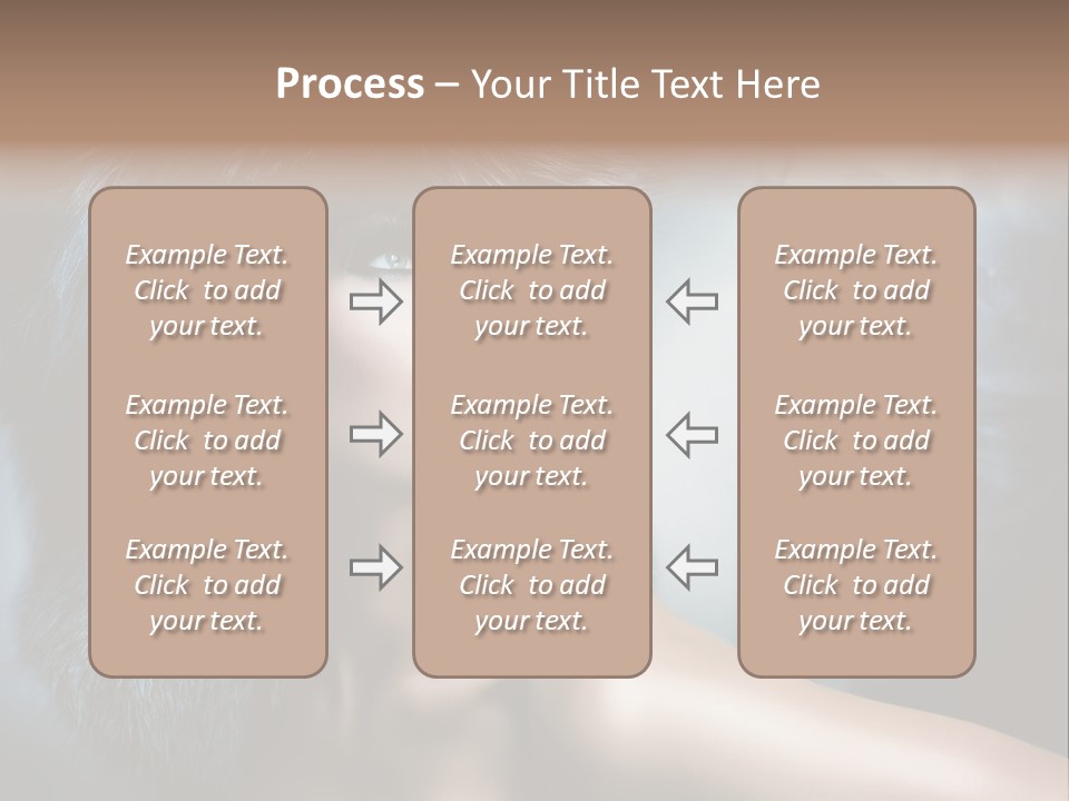 A Woman Wearing A Fur Hat Powerpoint Template PowerPoint Template