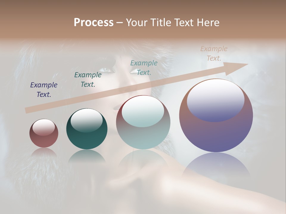 A Woman Wearing A Fur Hat Powerpoint Template PowerPoint Template