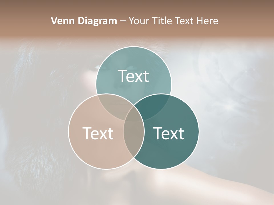 A Woman Wearing A Fur Hat Powerpoint Template PowerPoint Template