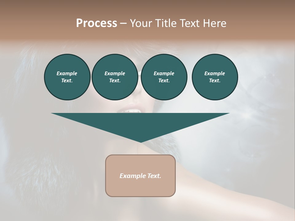 A Woman Wearing A Fur Hat Powerpoint Template PowerPoint Template