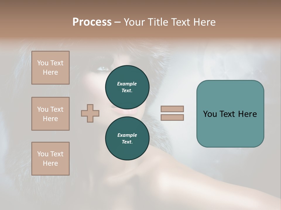 A Woman Wearing A Fur Hat Powerpoint Template PowerPoint Template