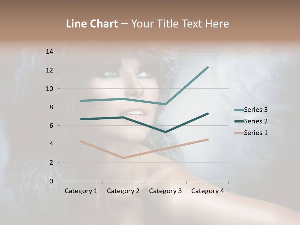 A Woman Wearing A Fur Hat Powerpoint Template PowerPoint Template