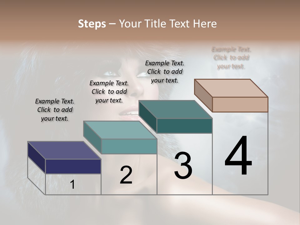 A Woman Wearing A Fur Hat Powerpoint Template PowerPoint Template