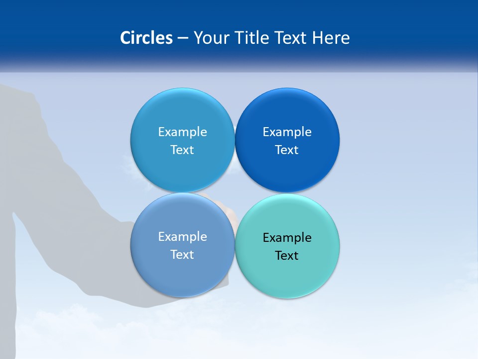 A Man In A Suit Pointing At A Cloud PowerPoint Template