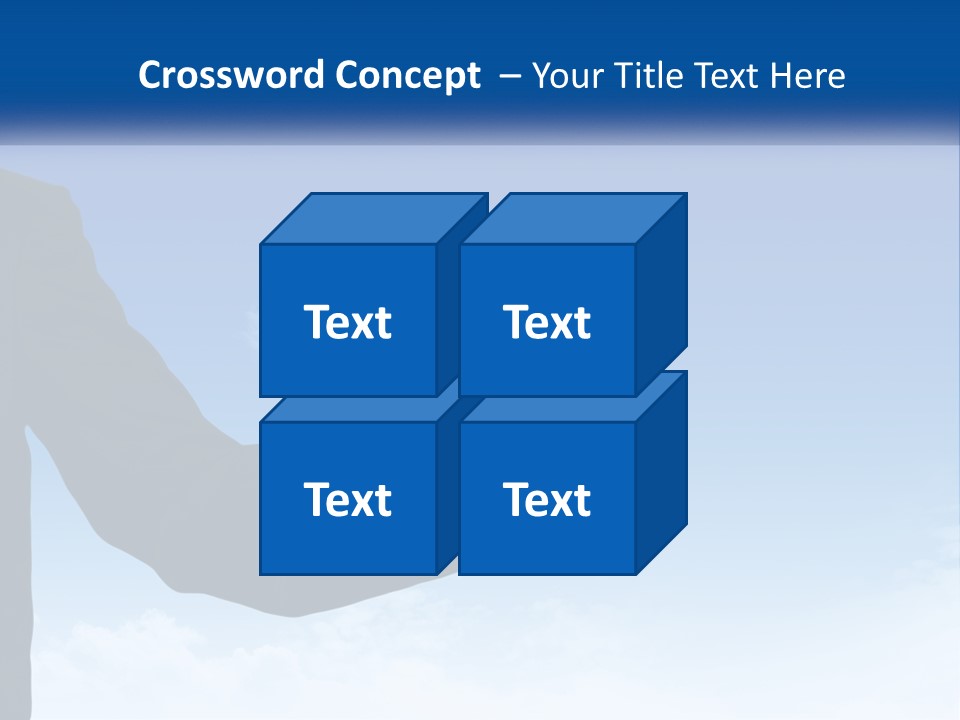 A Man In A Suit Pointing At A Cloud PowerPoint Template