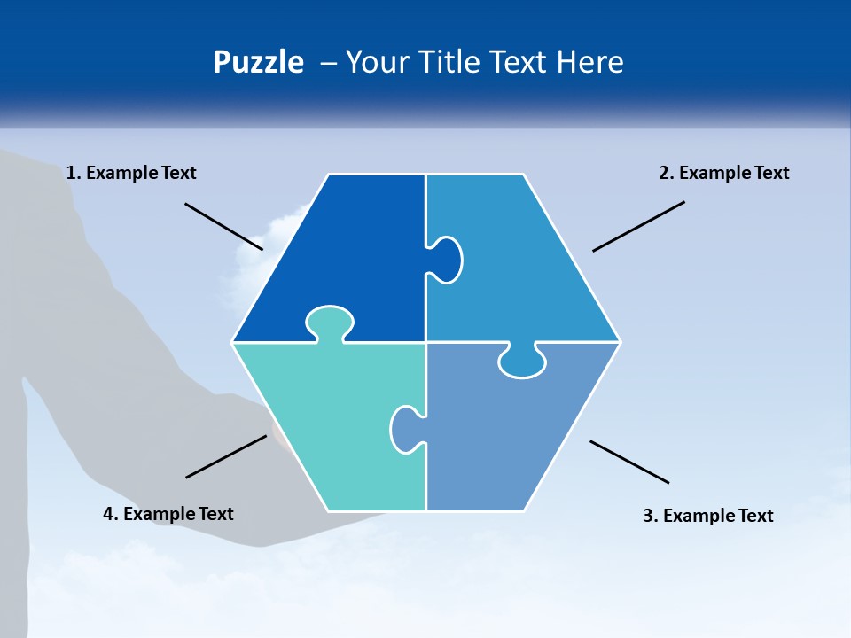 A Man In A Suit Pointing At A Cloud PowerPoint Template