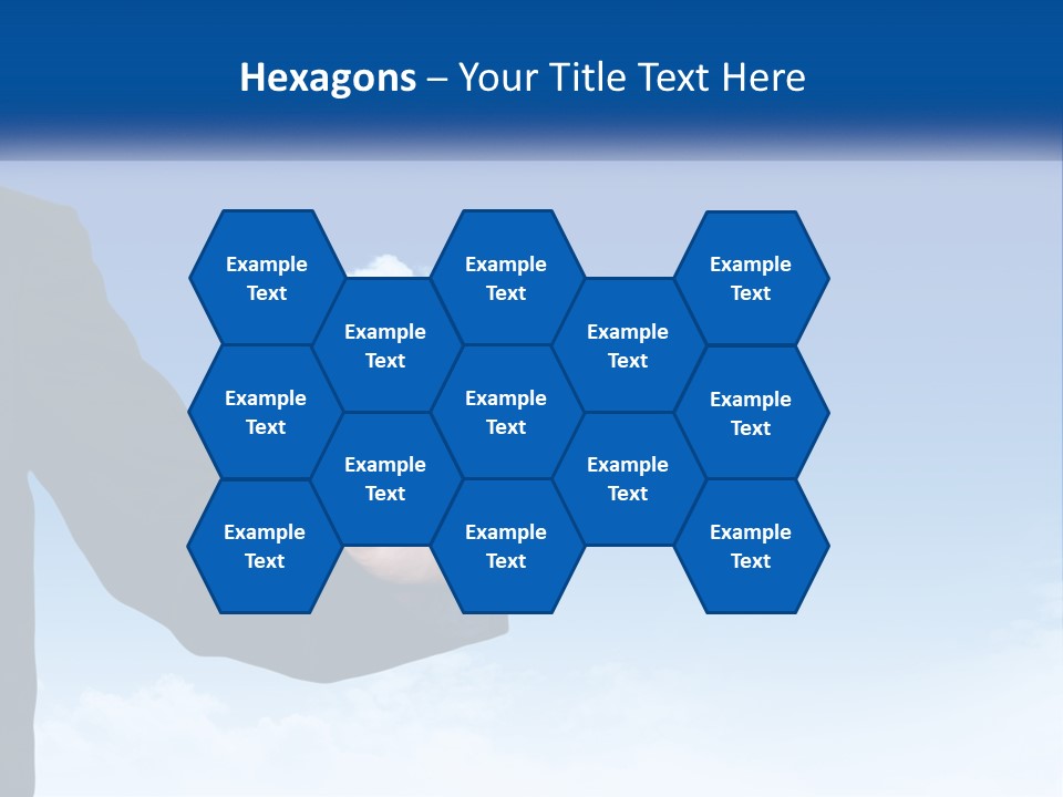 A Man In A Suit Pointing At A Cloud PowerPoint Template