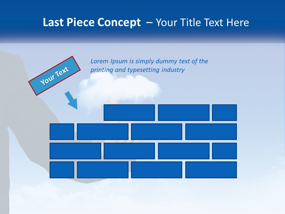 A Man In A Suit Pointing At A Cloud PowerPoint Template