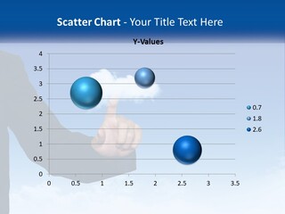 A Man In A Suit Pointing At A Cloud PowerPoint Template