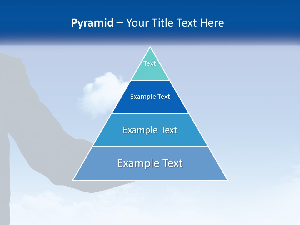 A Man In A Suit Pointing At A Cloud PowerPoint Template