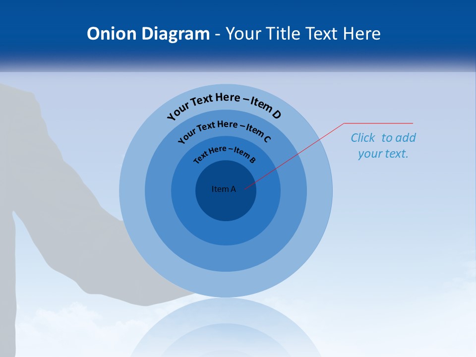 A Man In A Suit Pointing At A Cloud PowerPoint Template