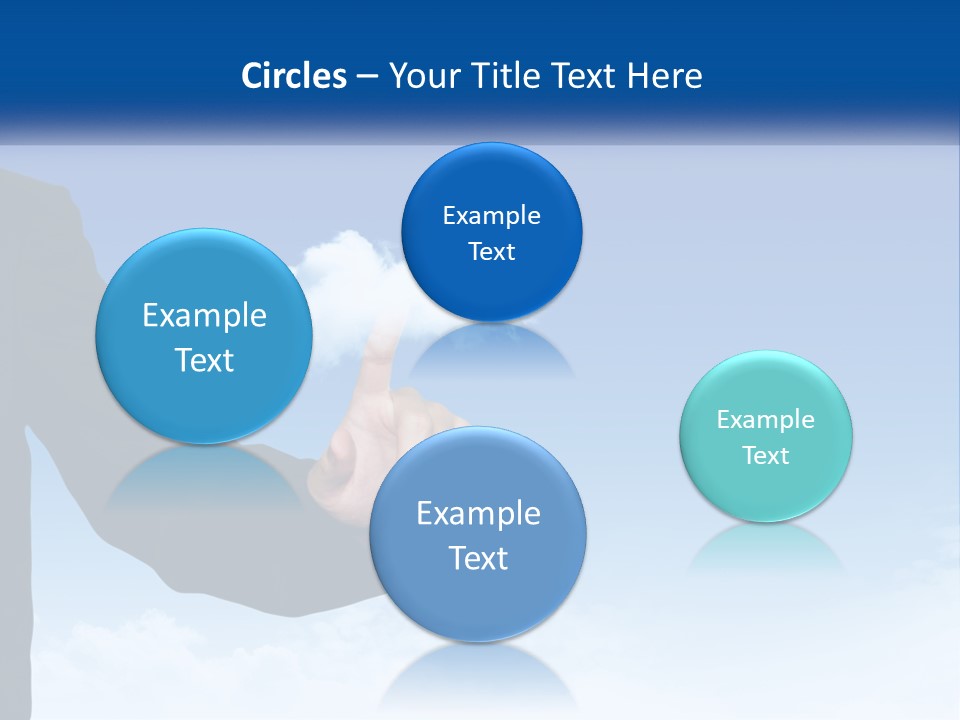 A Man In A Suit Pointing At A Cloud PowerPoint Template