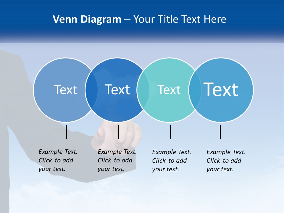 A Man In A Suit Pointing At A Cloud PowerPoint Template