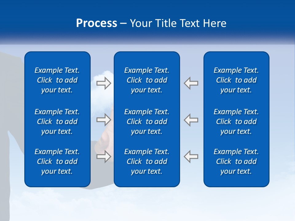 A Man In A Suit Pointing At A Cloud PowerPoint Template