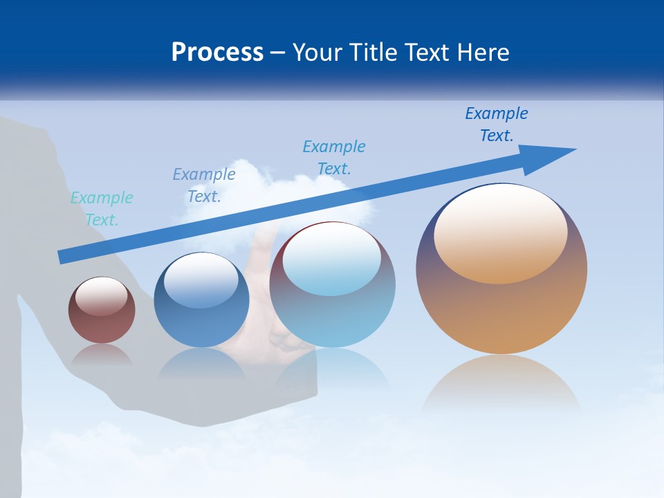 A Man In A Suit Pointing At A Cloud PowerPoint Template