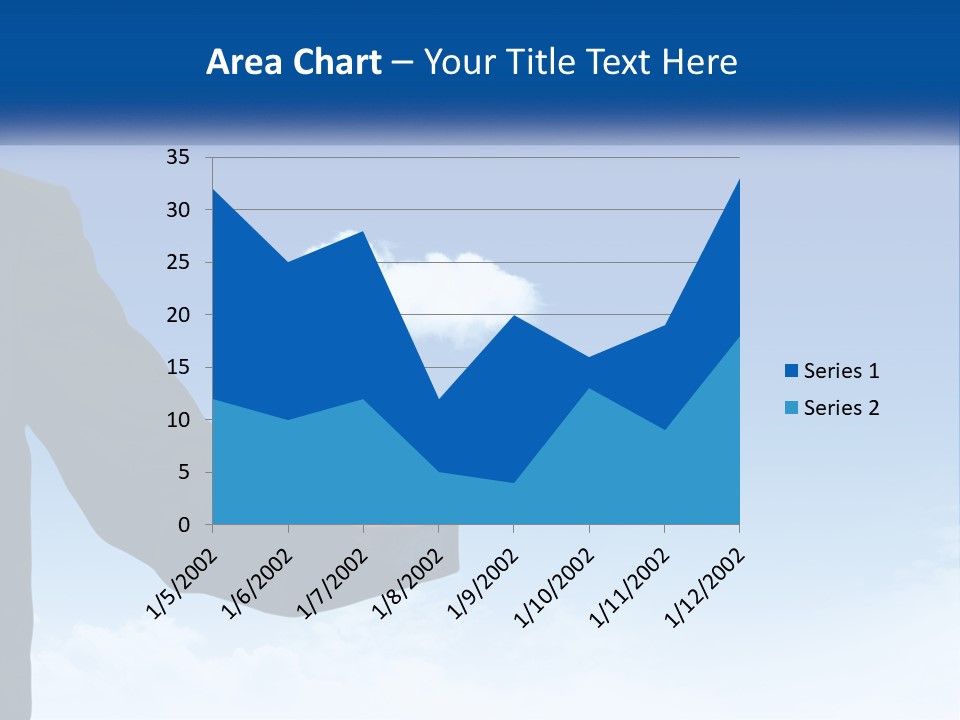A Man In A Suit Pointing At A Cloud PowerPoint Template