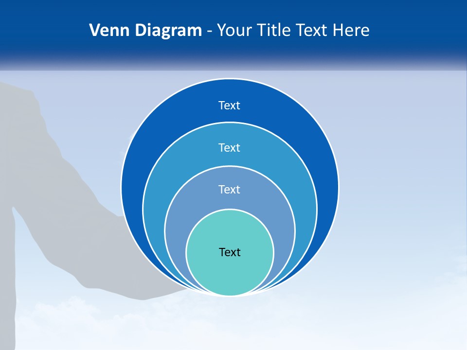 A Man In A Suit Pointing At A Cloud PowerPoint Template