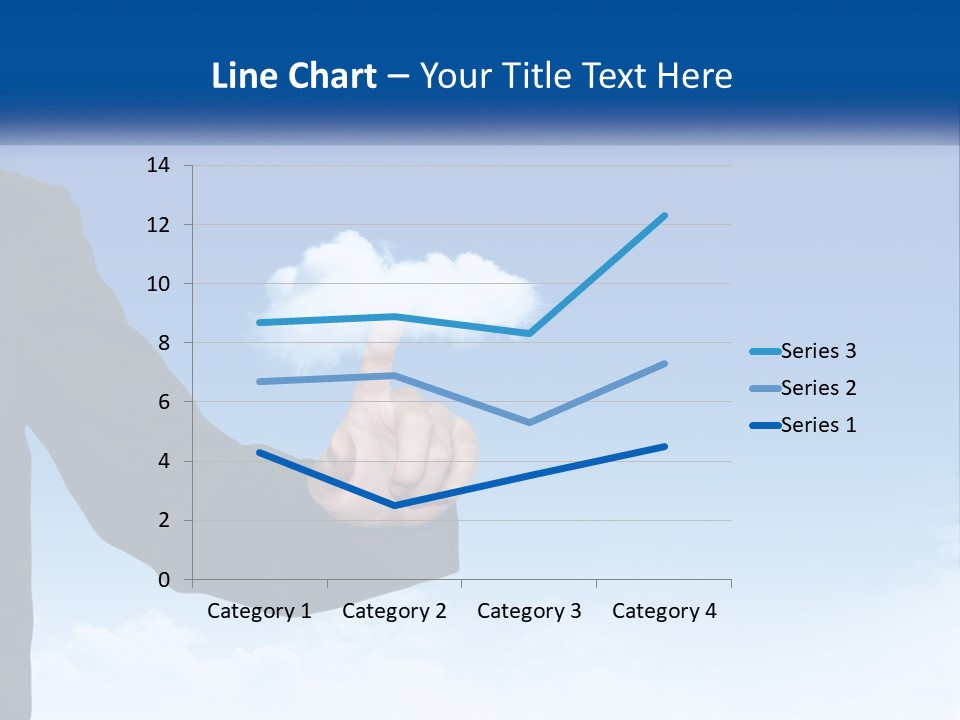 A Man In A Suit Pointing At A Cloud PowerPoint Template