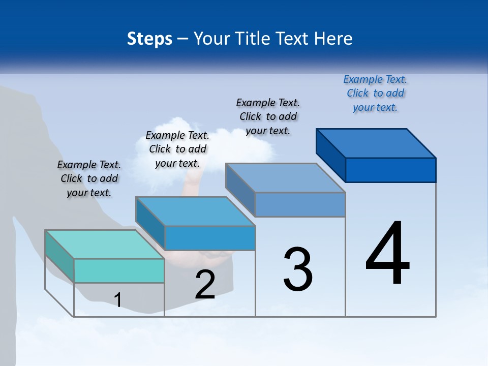 A Man In A Suit Pointing At A Cloud PowerPoint Template