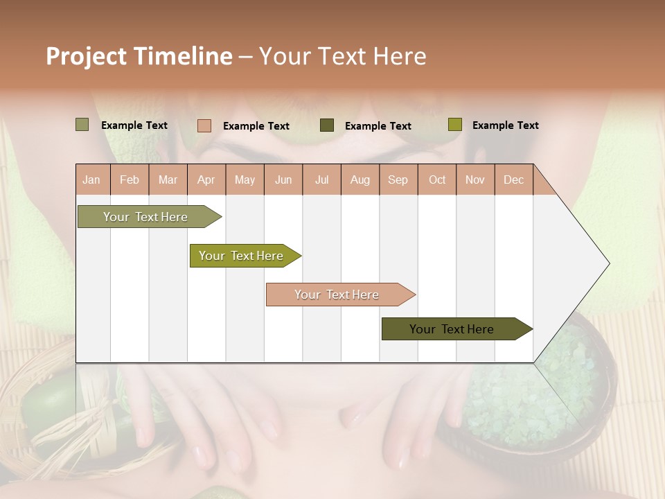 A Woman With Kiwi Slices On Her Face PowerPoint Template