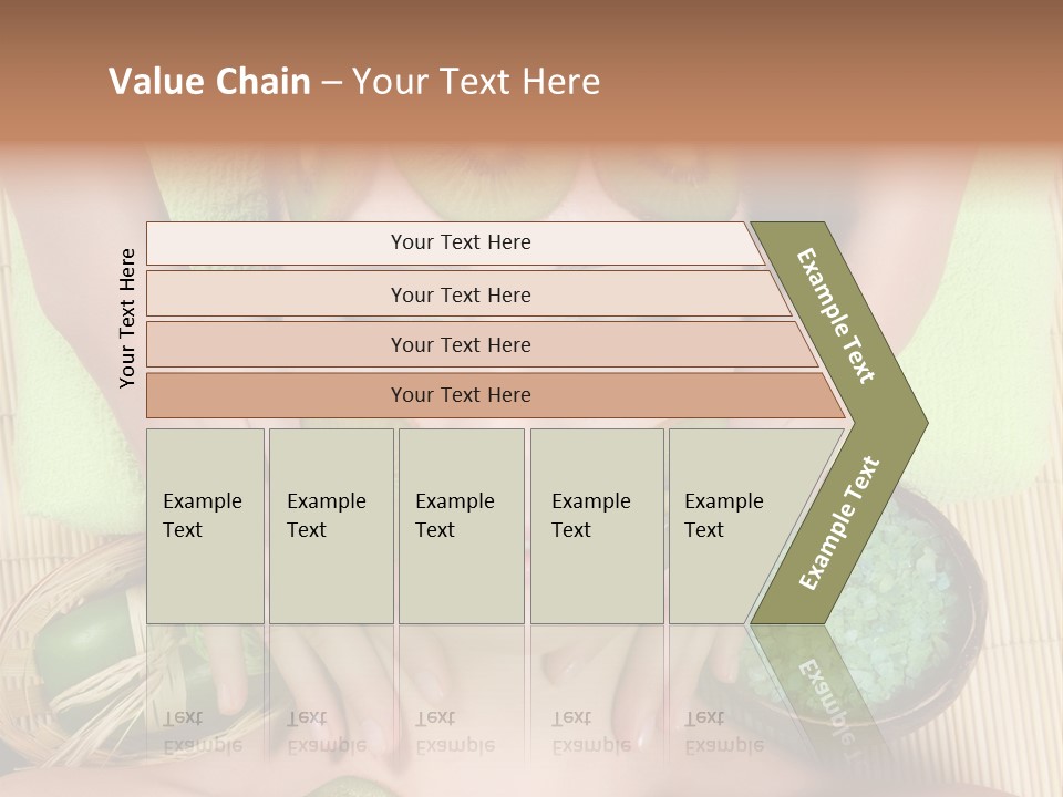 A Woman With Kiwi Slices On Her Face PowerPoint Template