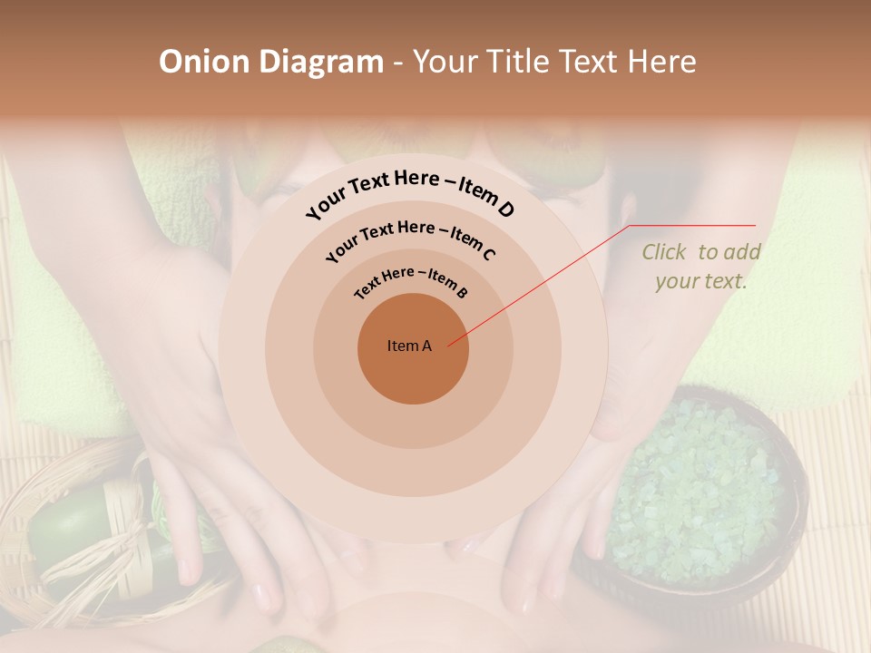 A Woman With Kiwi Slices On Her Face PowerPoint Template