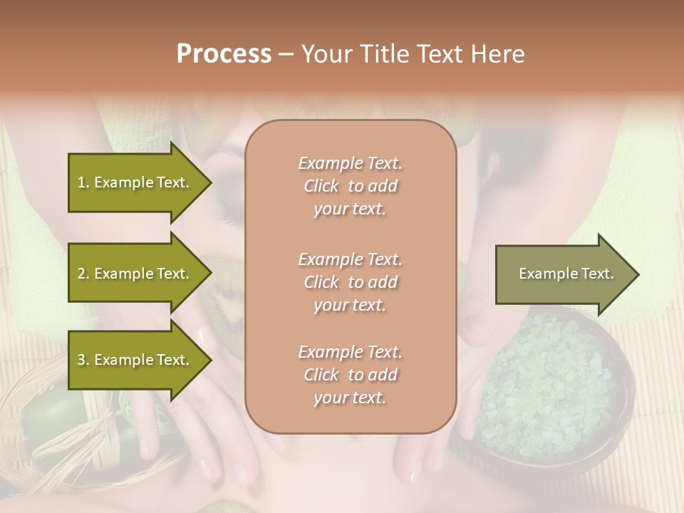 A Woman With Kiwi Slices On Her Face PowerPoint Template