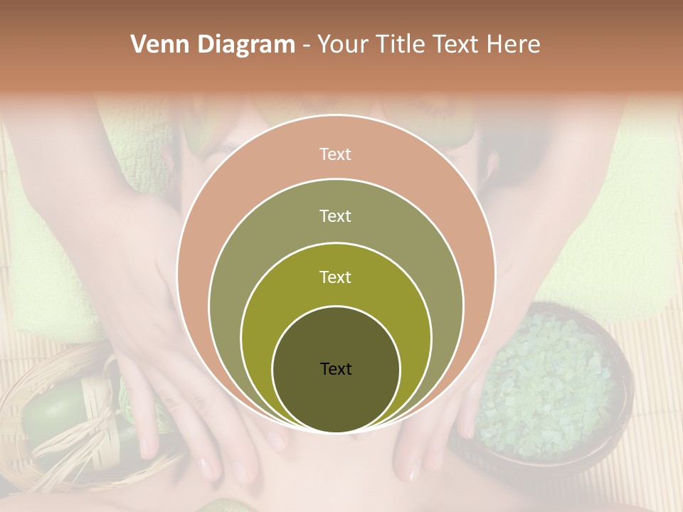 A Woman With Kiwi Slices On Her Face PowerPoint Template