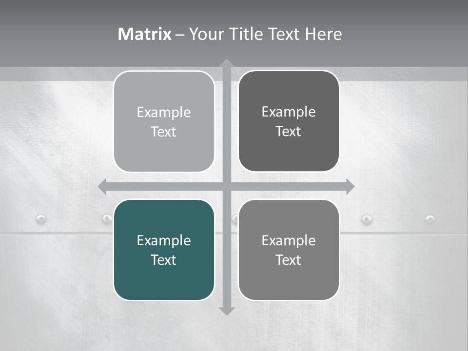 A Metal Door With Rivets And Rivets On It PowerPoint Template