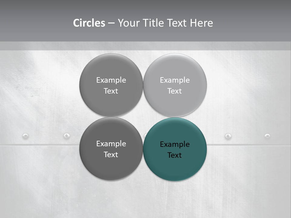 A Metal Door With Rivets And Rivets On It PowerPoint Template