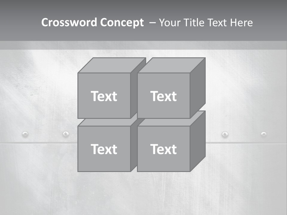 A Metal Door With Rivets And Rivets On It PowerPoint Template