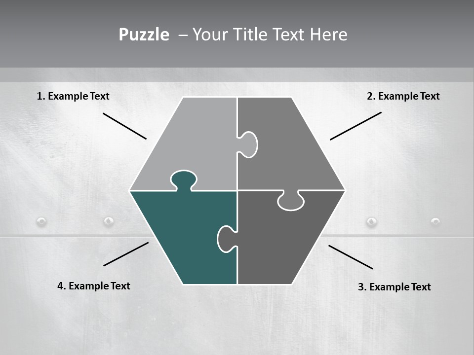 A Metal Door With Rivets And Rivets On It PowerPoint Template