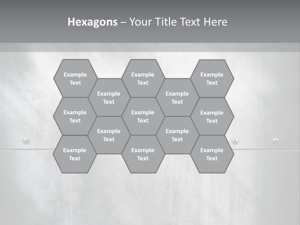 A Metal Door With Rivets And Rivets On It PowerPoint Template