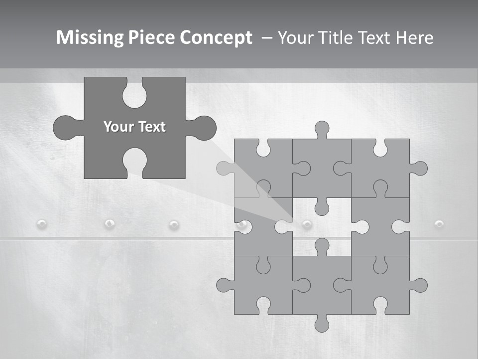 A Metal Door With Rivets And Rivets On It PowerPoint Template