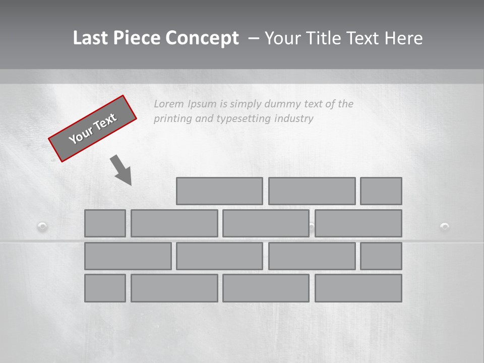 A Metal Door With Rivets And Rivets On It PowerPoint Template