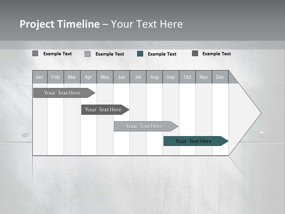 A Metal Door With Rivets And Rivets On It PowerPoint Template