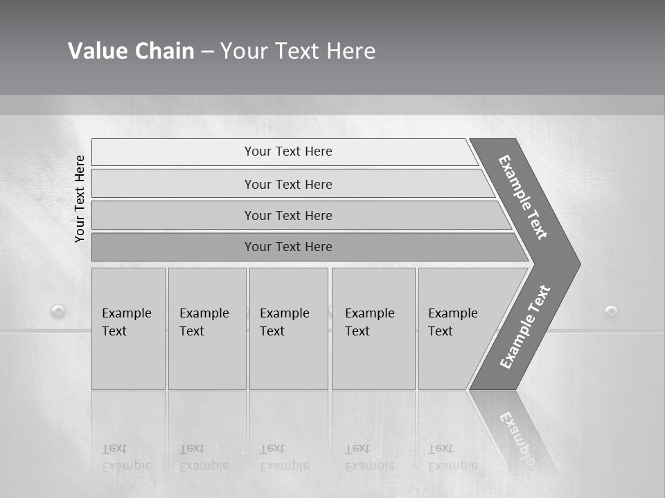 A Metal Door With Rivets And Rivets On It PowerPoint Template