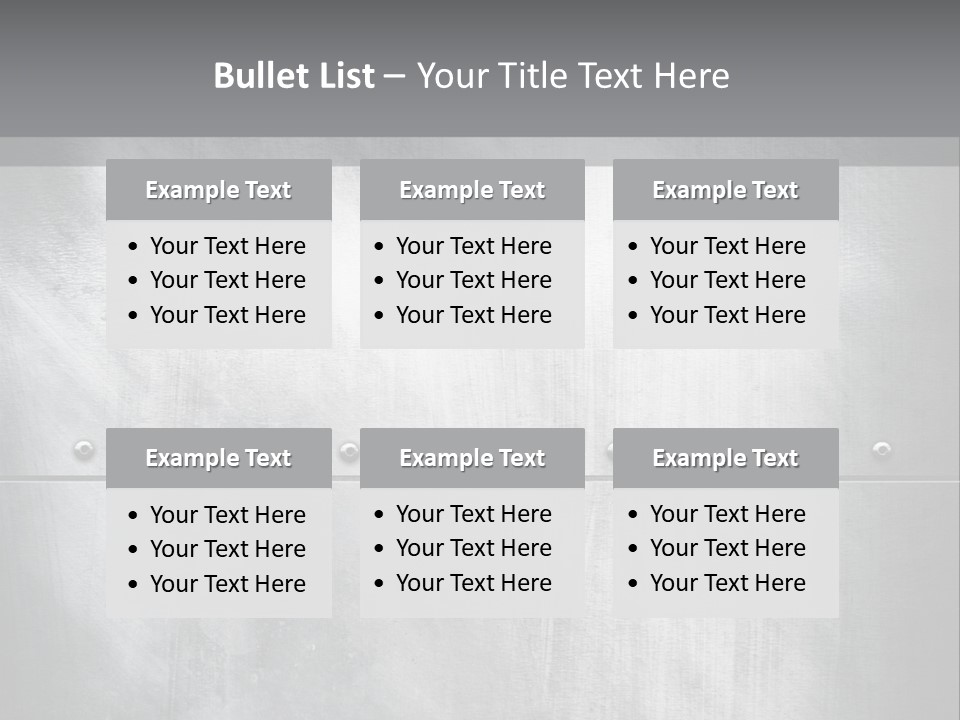 A Metal Door With Rivets And Rivets On It PowerPoint Template