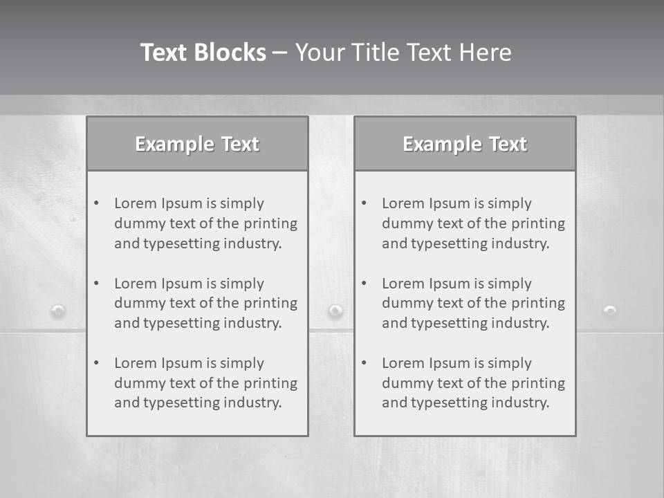 A Metal Door With Rivets And Rivets On It PowerPoint Template