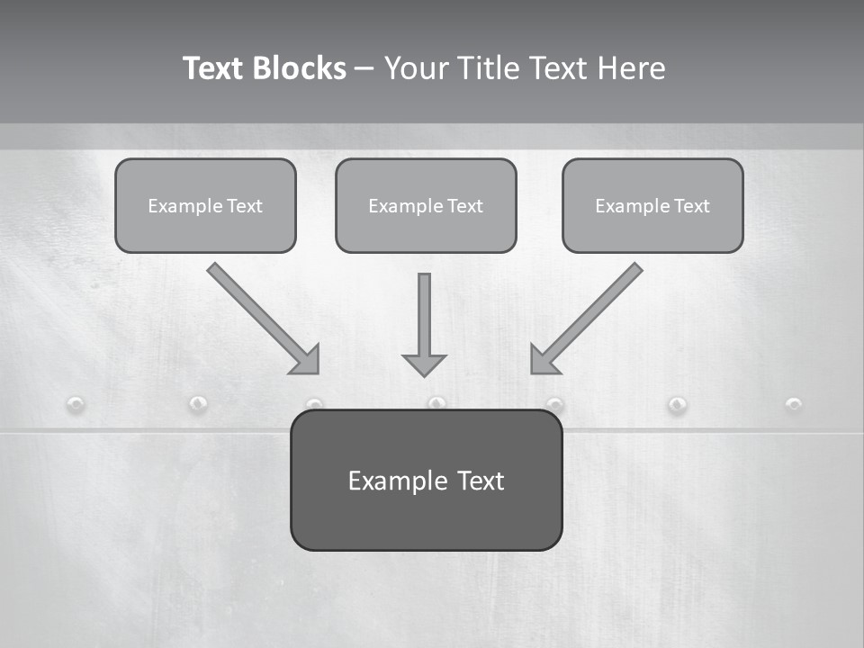 A Metal Door With Rivets And Rivets On It PowerPoint Template