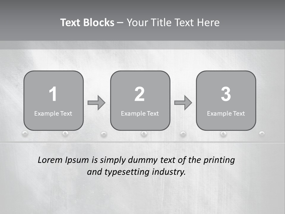 A Metal Door With Rivets And Rivets On It PowerPoint Template